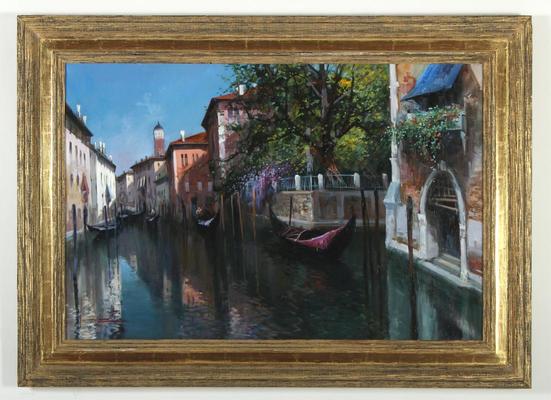 Claudio Simonetti  It, 20th C., Morning Glory, O/C (1 of 5)