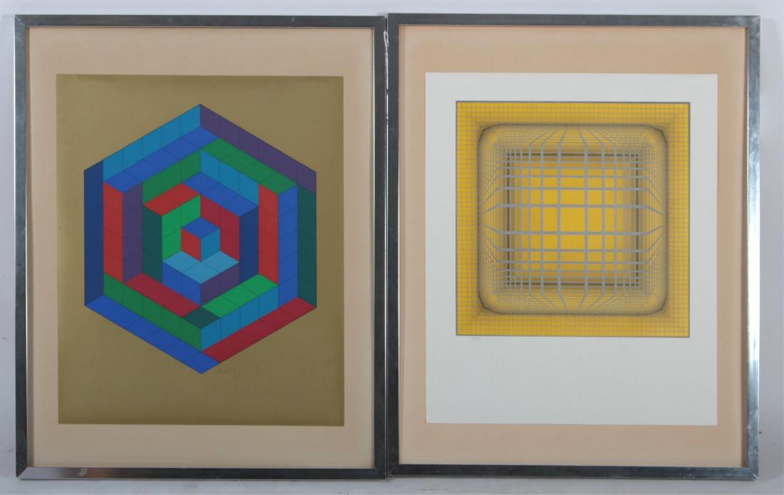 Victor Vasarely  Hun/Am.,Untitled,serigraph (1 of 6)