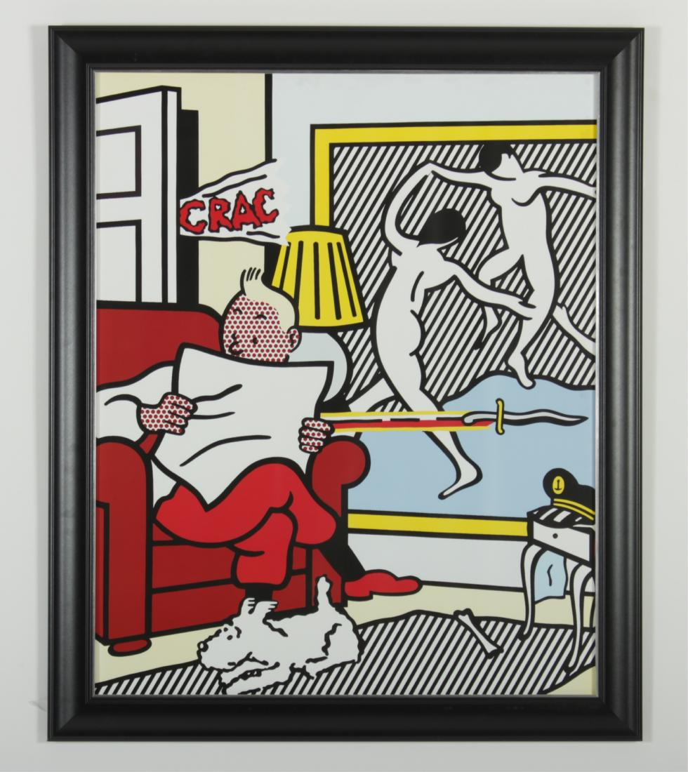 Roy Lichtenstein  Tintin & Milou, offset litho (1 of 5)