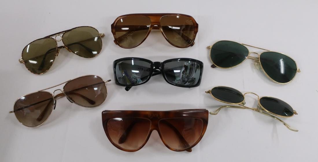 7 Pairs Womens Sunglasses: Includes Brooks Brothers, FB Eye Wear _x000D_ hand made in Japan, Arnette Made in Italy, Laura Biagiotti, Italy, 2 Ray Ban and DYCE DIMENSIONS: Various We encourage all bidders to obtain shipping quot