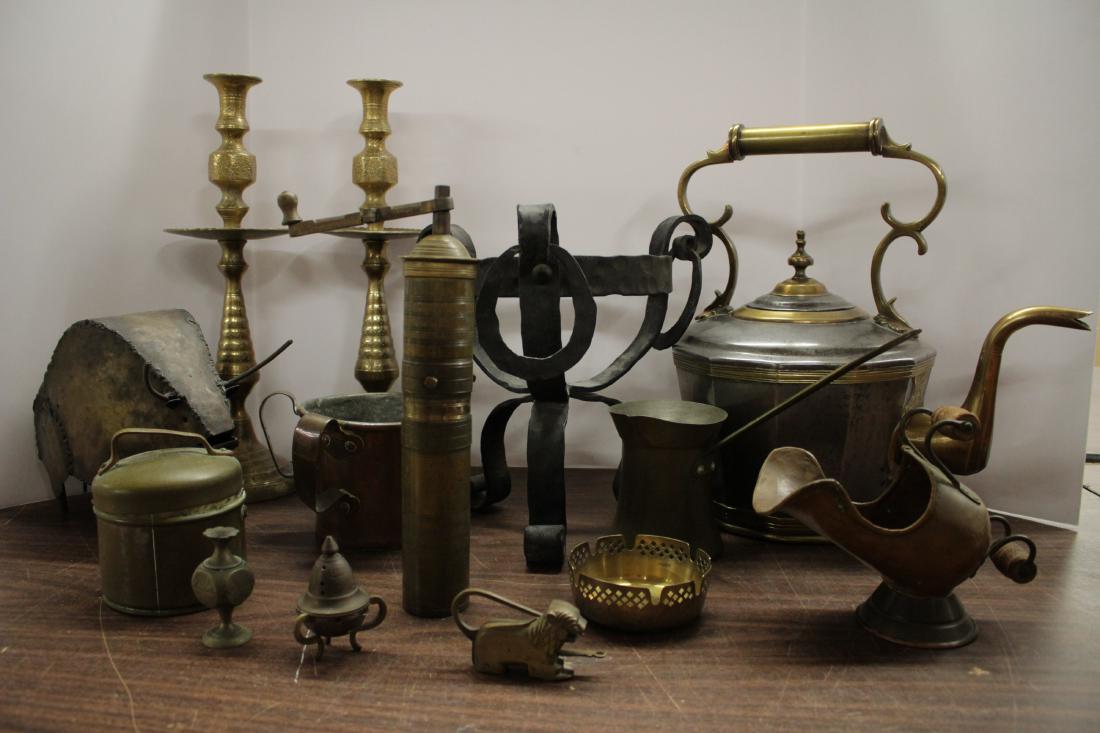 Assorted Metal/Decorative Metal Items: Brass,etc