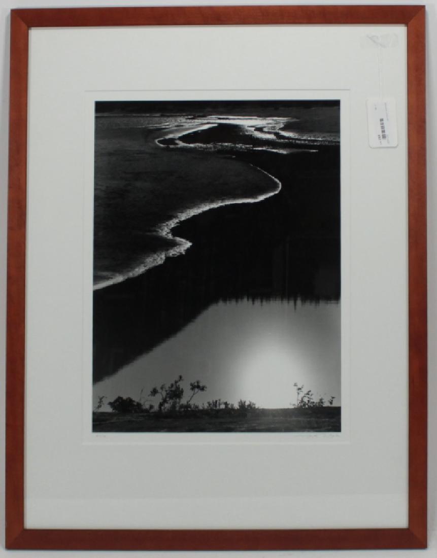 Monte Nagler Coastal Scene Silver Gelatin Photo: Monte Nagler (American b.1939) Coastal Scene, Photograph, Silver Gelatin Print, 20th c. Edition #, 21/36, signed in pencil. Label on verso: "Art Advice, Corporate Art Consultants, NYC". DIMENSIONS: Si