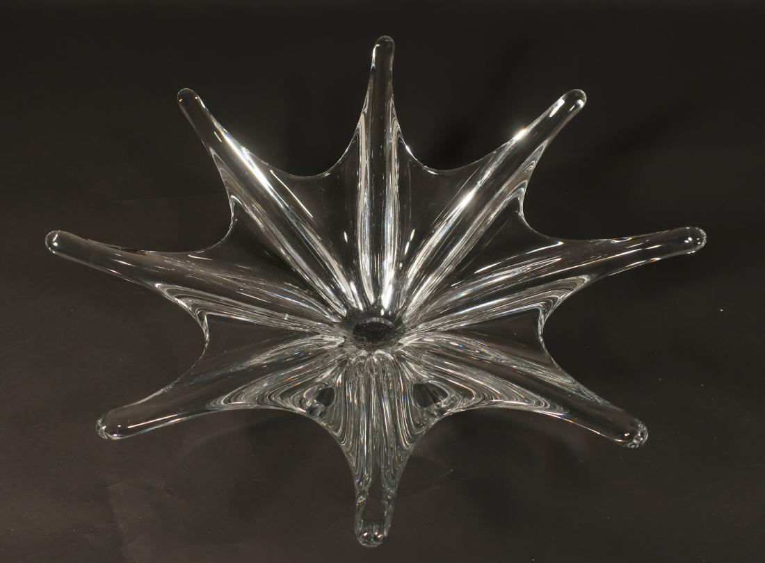 Baccarat Crystal Starfish Bowl: Eight point "Stella design. Signed/etched Baccarat stamp on bottom. DIMENSIONS: 15" at widest points We encourage all bidders to obtain shipping quotes before placing bids. (MIKA34430) (JP)
