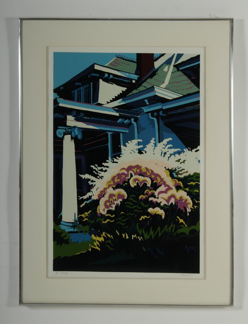 Jon Carsman, Am., 20th C., Frenzy silkscreen: Jon Carsman, Am., 20th C., "Frenzy", Silkscreen, AP, signed lower right, 1979 Provenance: Pace Editions, NY, NY DIMENSIONS: Image: 29.5 x 20", Frame: 39 x 29" We encourage all bidders to obtain shippi