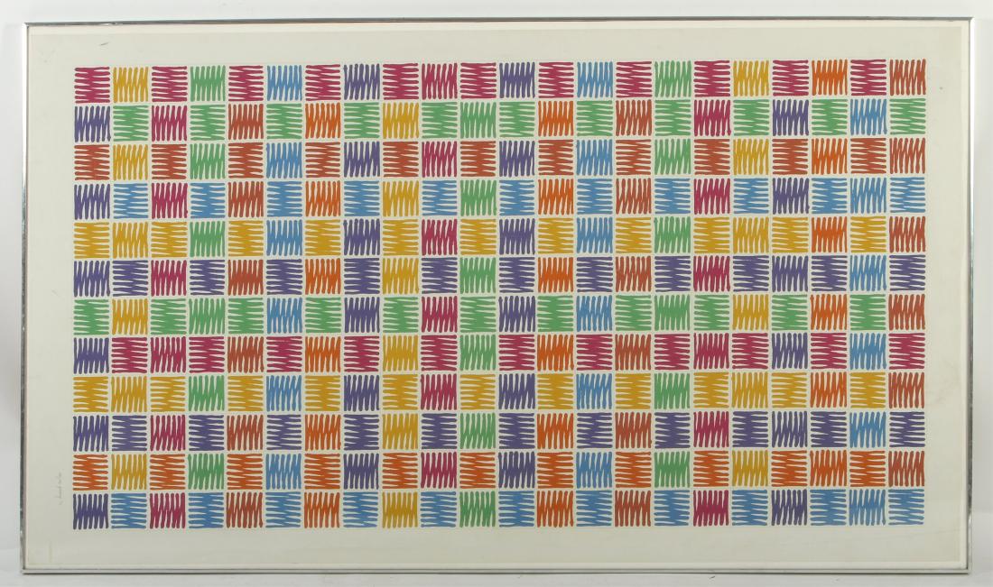 Mario Yrissary, Am., 20th C, Unison.., silkscreen: Mario Yrissary, Am., 20th C. Unison for Lincoln Center Choral Festival, silkscreen, 195/198, signed lower right, 1972 DIMENSIONS: Image: 72 x 41", Frame: 74 x 43" We encourage all bidders to obtain sh