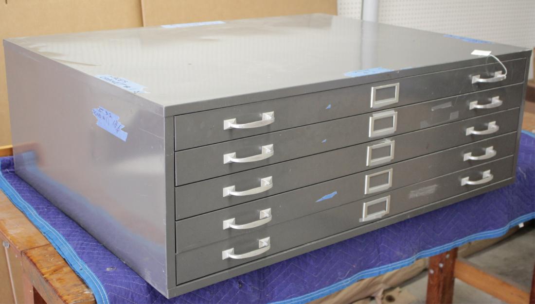 Metal Print Cabinet, 5 Drawers (1 of 2)