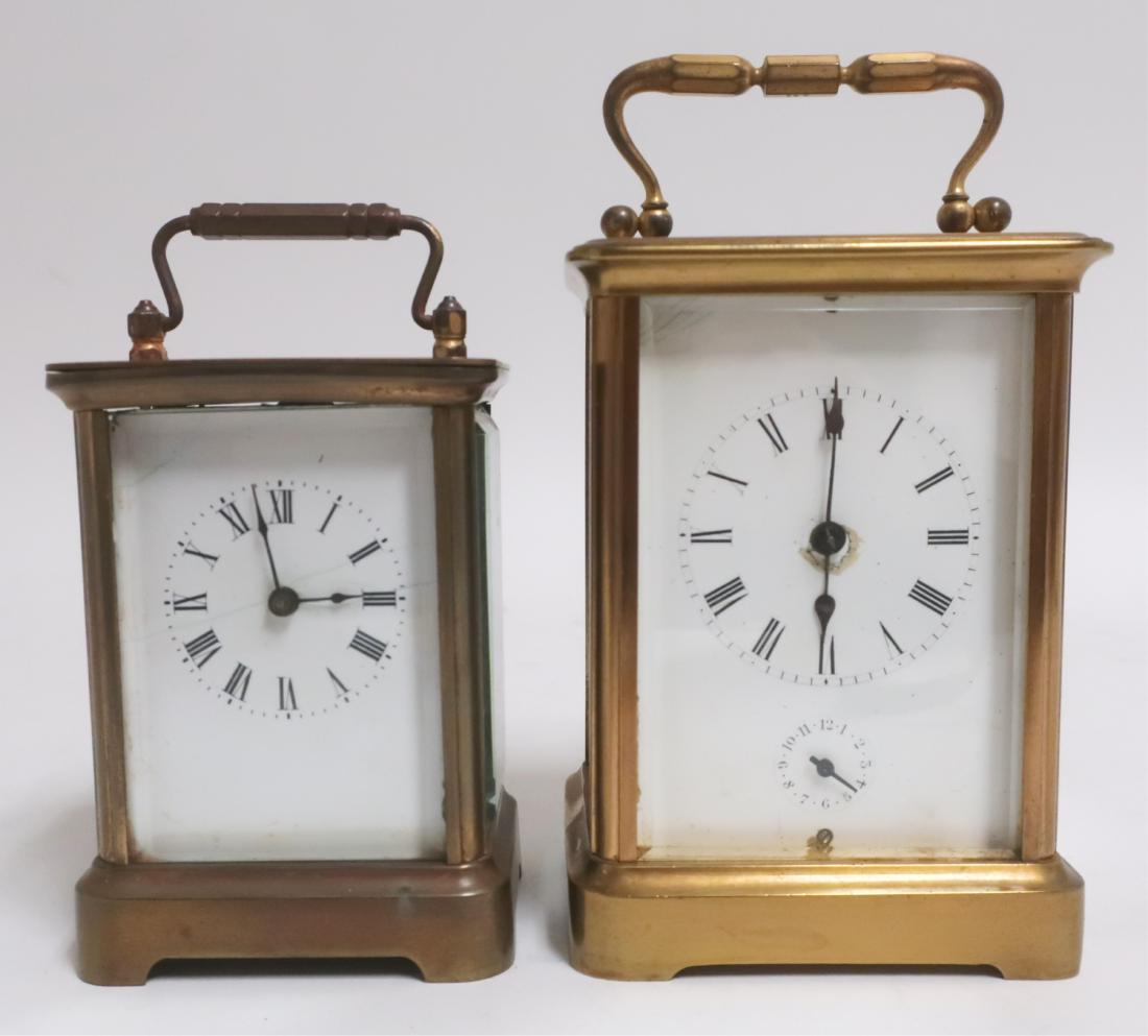 2 Antique Brass Carriage Clocks (1 of 2)