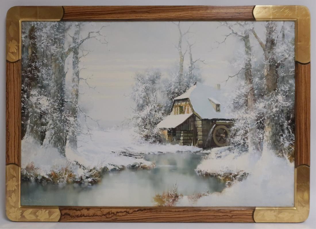 Willi Bauer, Ger., Home For The Holidays, O/C: Willi Bauer, Ger., b.1923, Home For The Holidays, O/C 24 x 36, framed 28 x 40 Property from a fourth generation gallery collection.