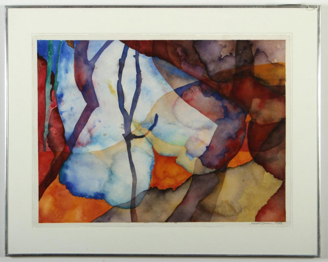 Natalie Bieser, Untitled #64 Watercolor, 1980 (1 of 3)