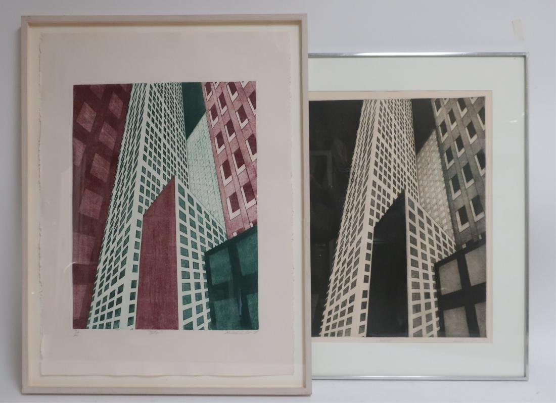 Michael DiCerbo, 20th C.,  2 Etchings (1 of 2)