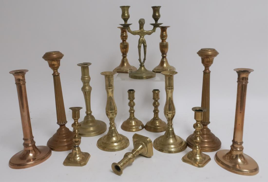 Brass and Similar Antique and Vintage Candlesticks (1 of 1)