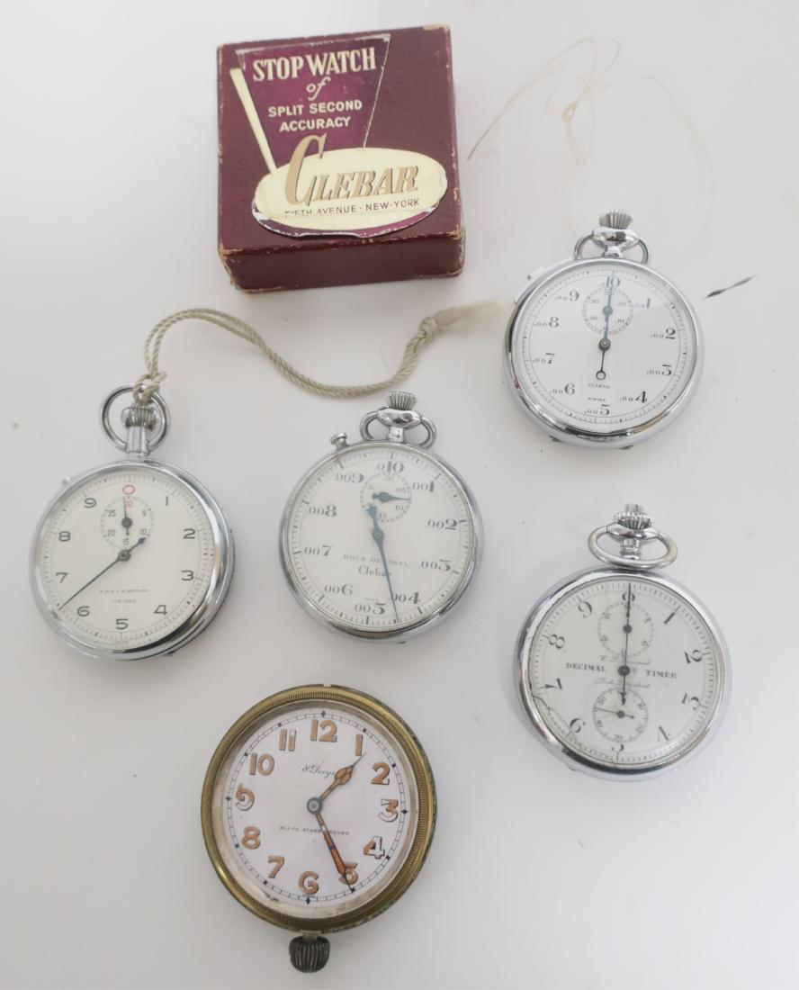 4 Swiss Stopwatches, 1 B.S.&F. Clock Insert (1 of 1)