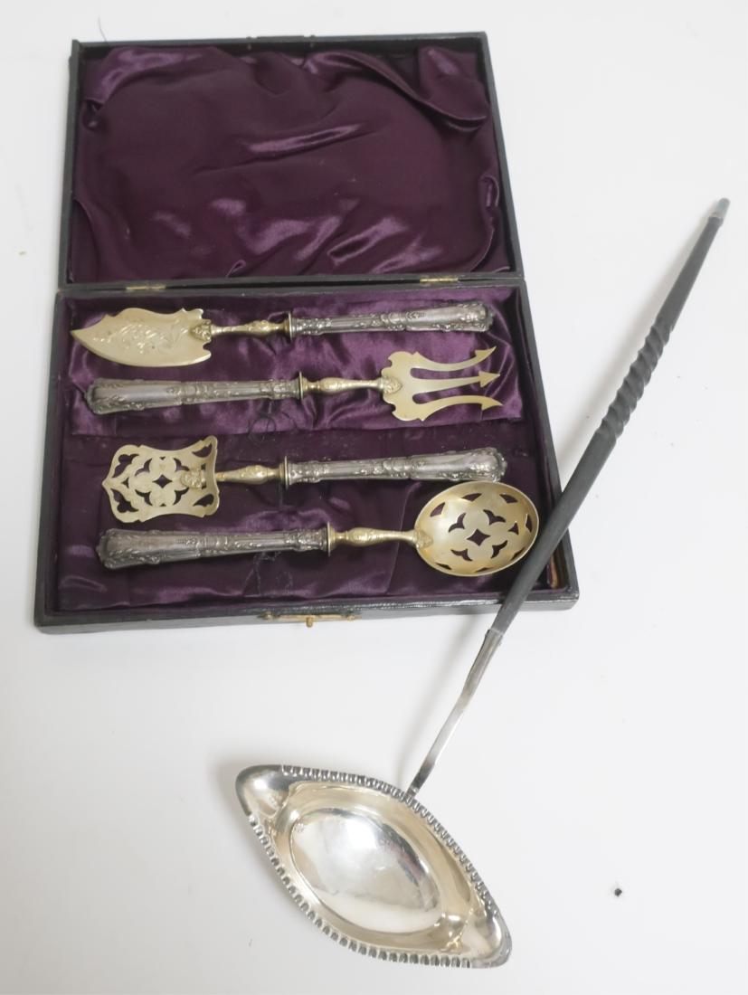 4 Pc. Charcuterie Serving Cutlery; SP Punch Ladle (1 of 2)