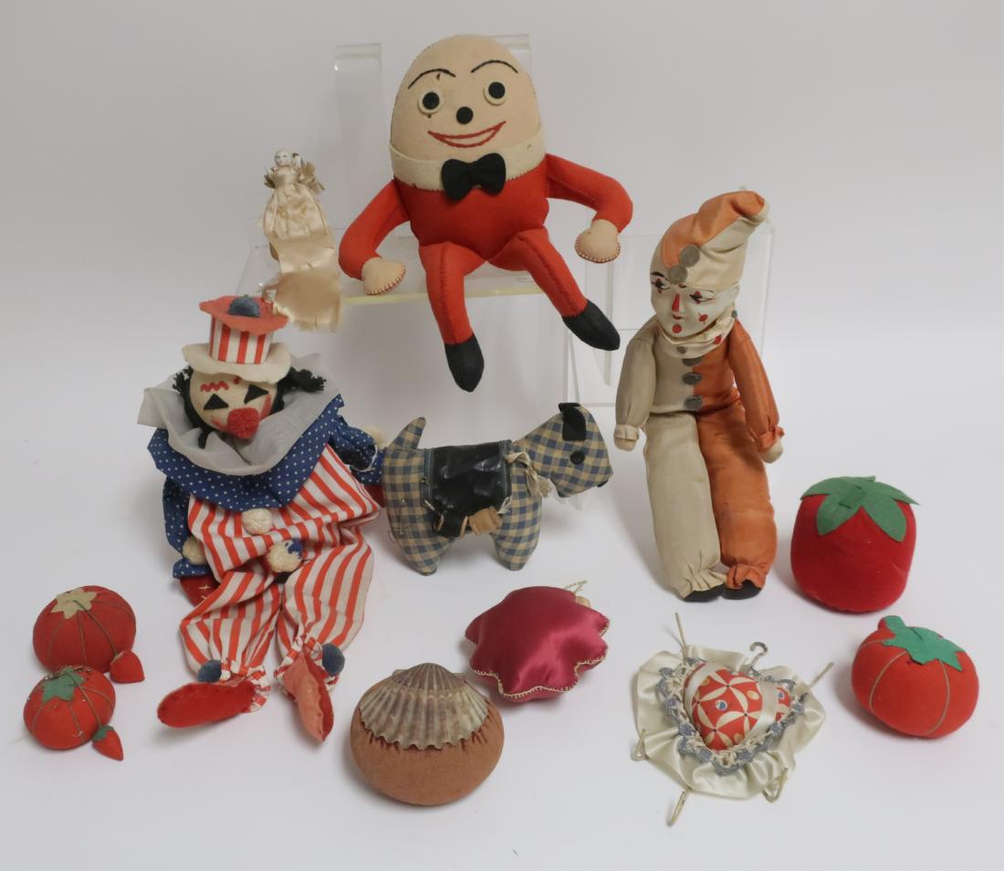Vintage Pin Cushions, Fabric Dolls (1 of 2)