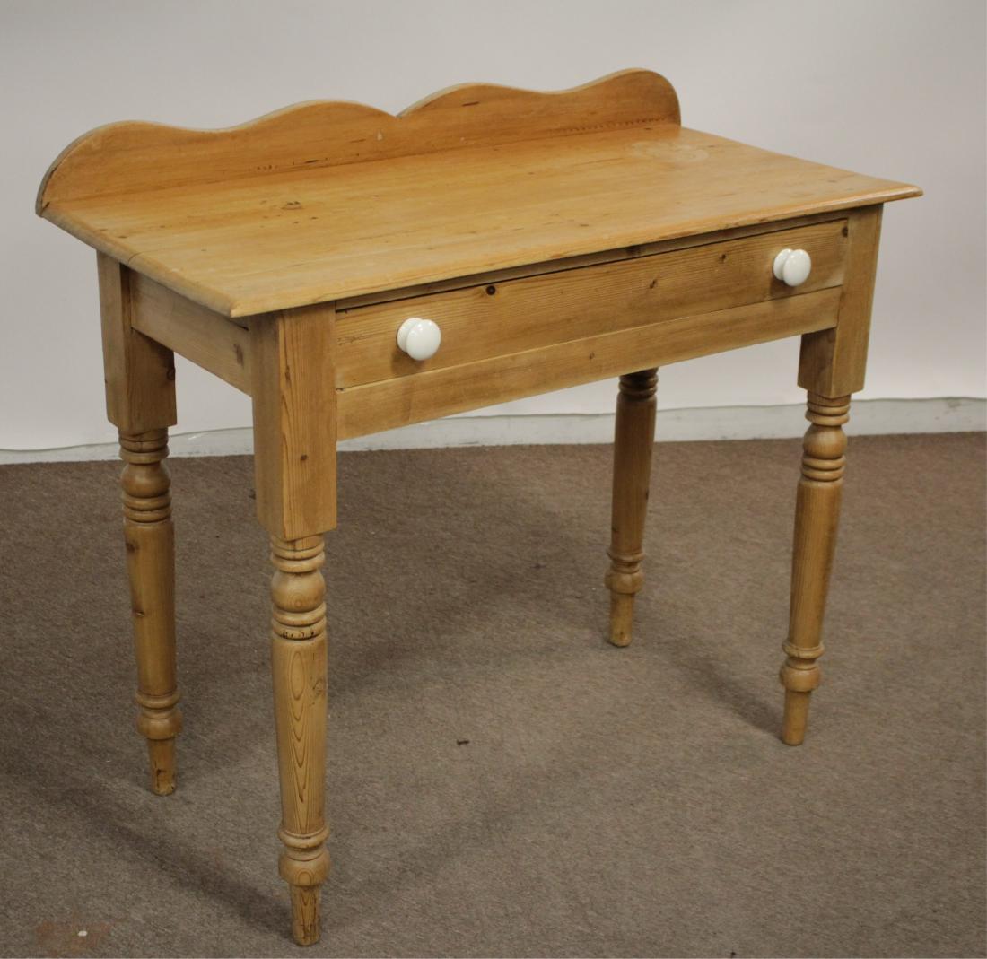 Re Purposed Pine one drawer Table (1 of 4)