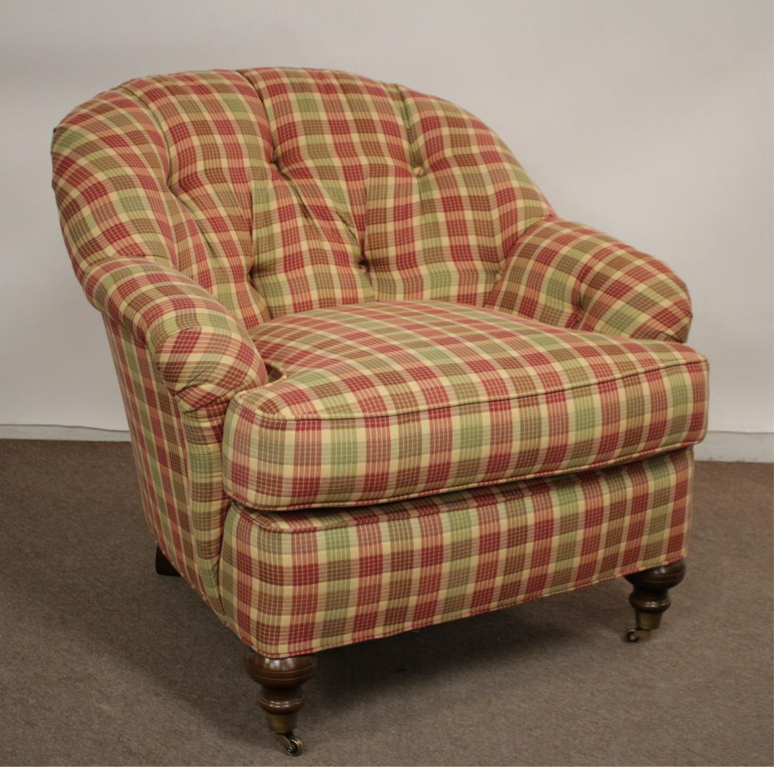 William Allen Upholstered Tufted Tub Chair: William Allen Upholstered Tufted Tub Chair 34 x 36 x 40