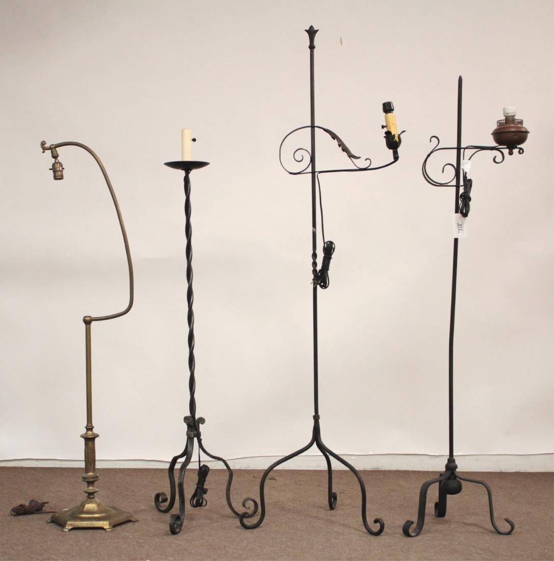 4 Metal Standing Lamps (1 of 3)