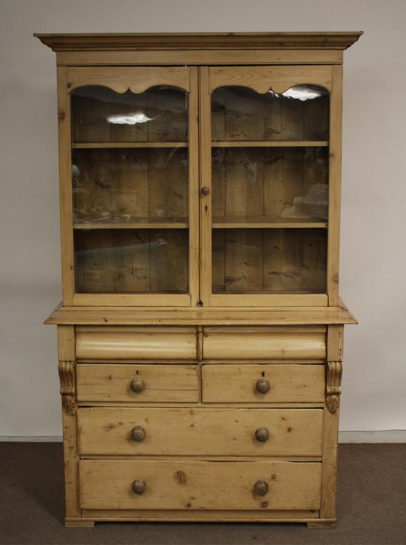 English Country Pine Cupboard, 19th C. elements (1 of 9)