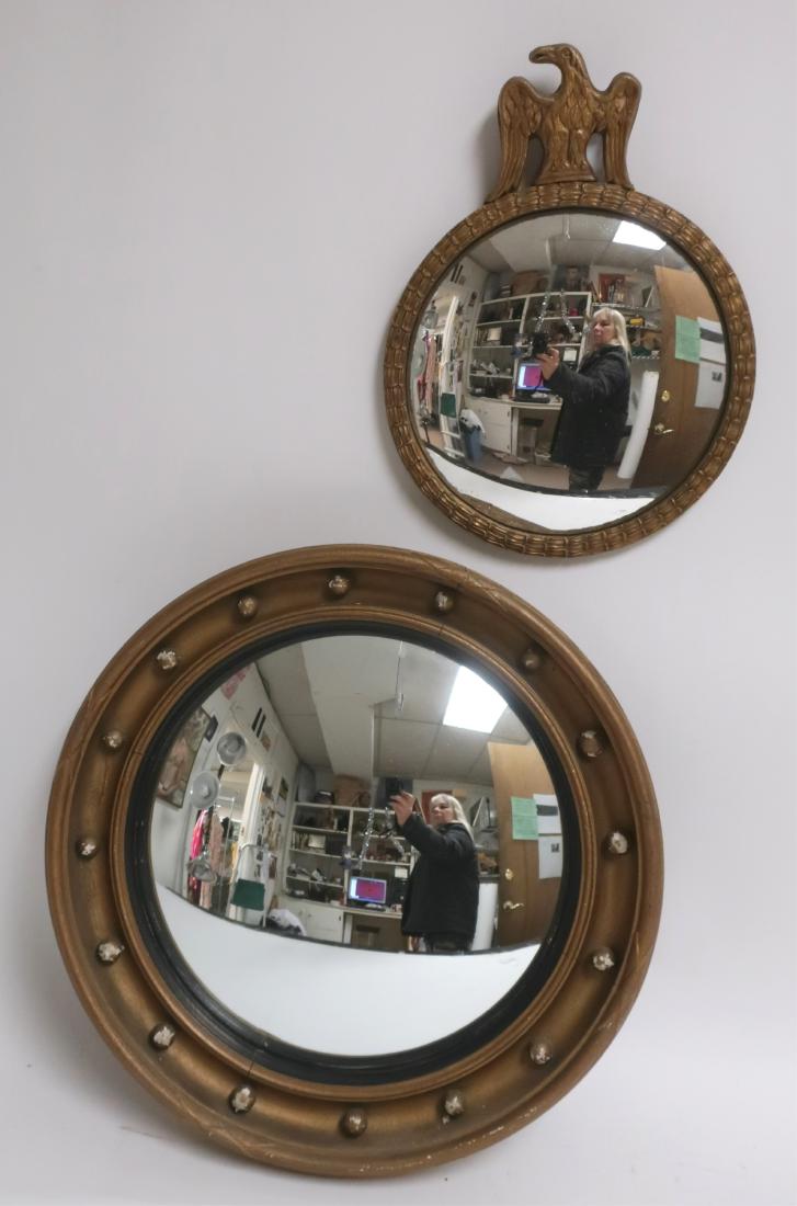 2 Round Convex Bullseye Mirrors (1 of 2)