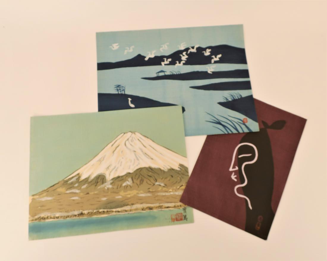 3 Mikumo Japanese Woodblock Prints,20th C. (1 of 5)
