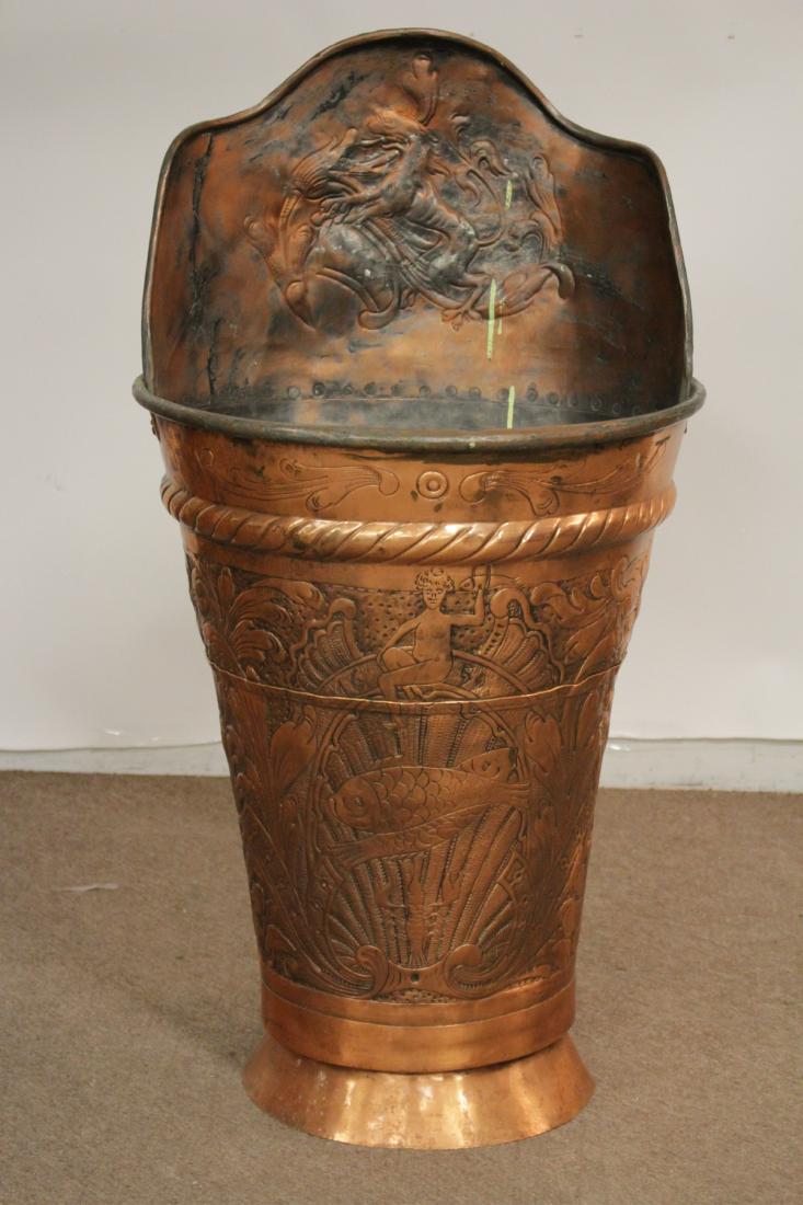 Large Decorative Copper Harvest Bin (1 of 4)