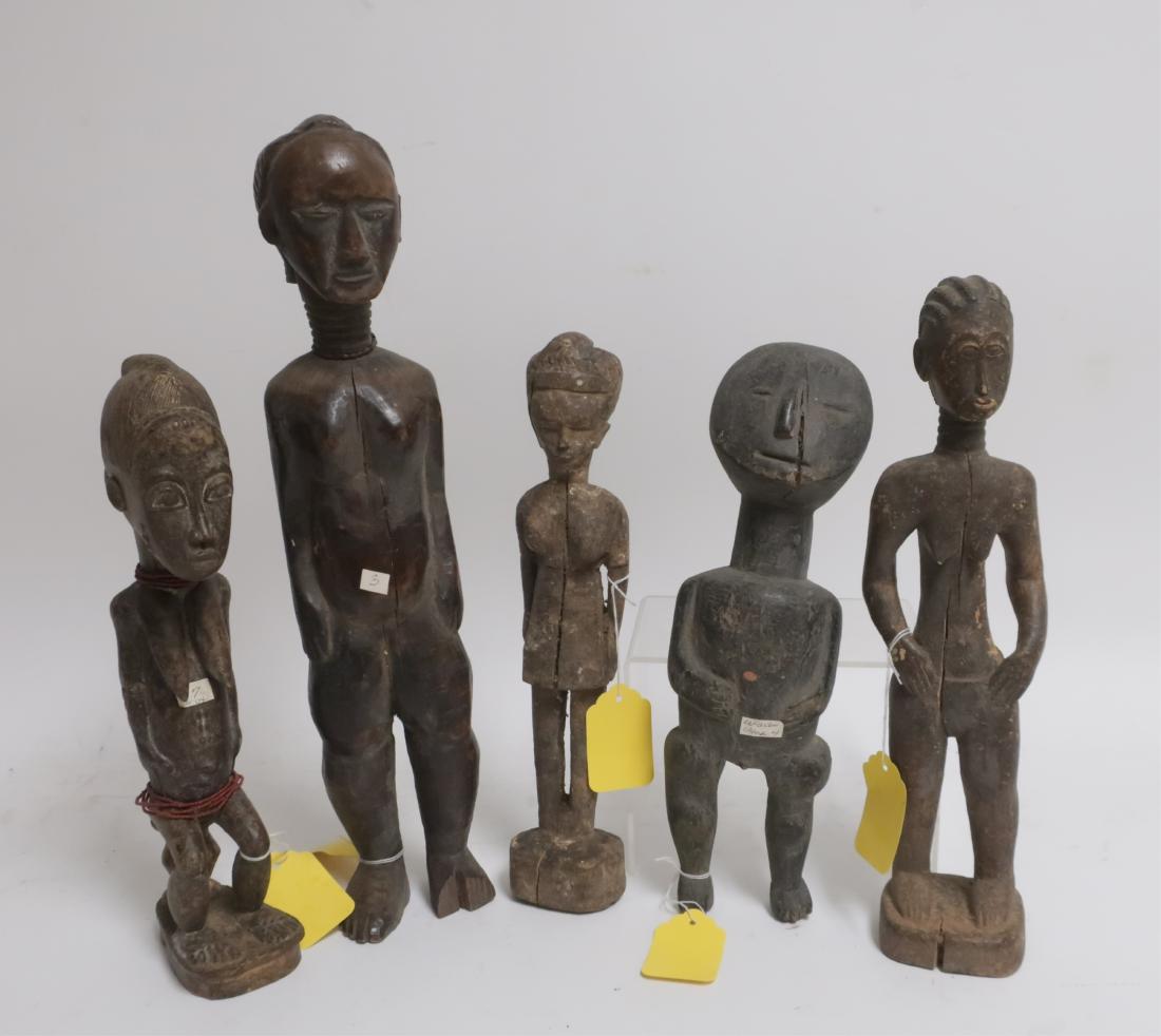GROUP OF AFRICAN STANDING FIGURES (1 of 1)