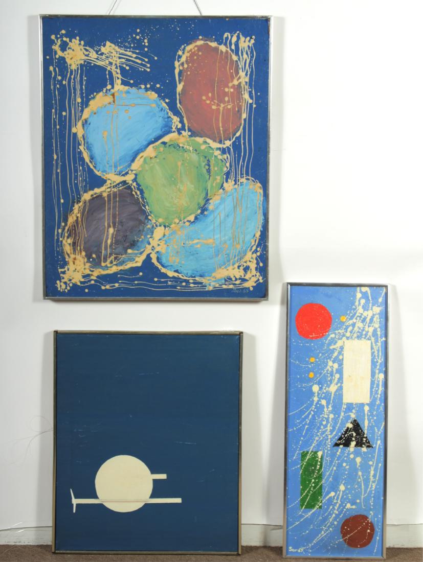 Sevim Eker, Group of (3) Modern Abstracts (1 of 9)