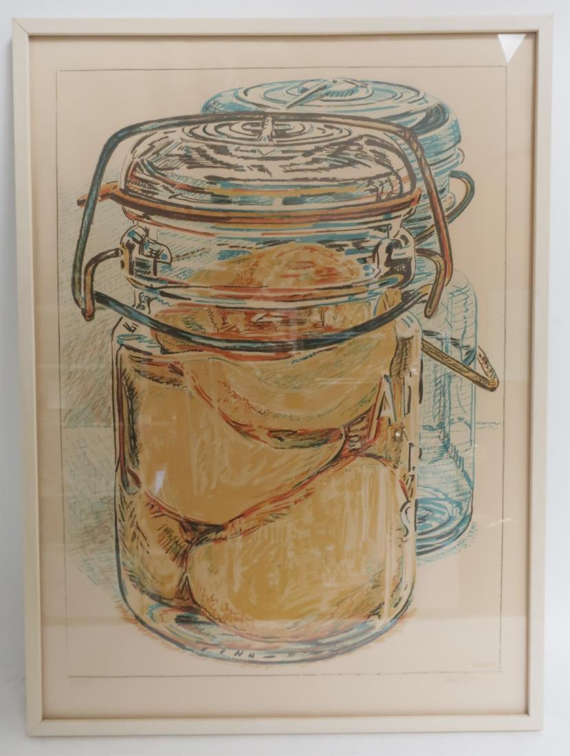 Janet Fish, Am., b.1938, Jar of Fruit, litho (1 of 2)