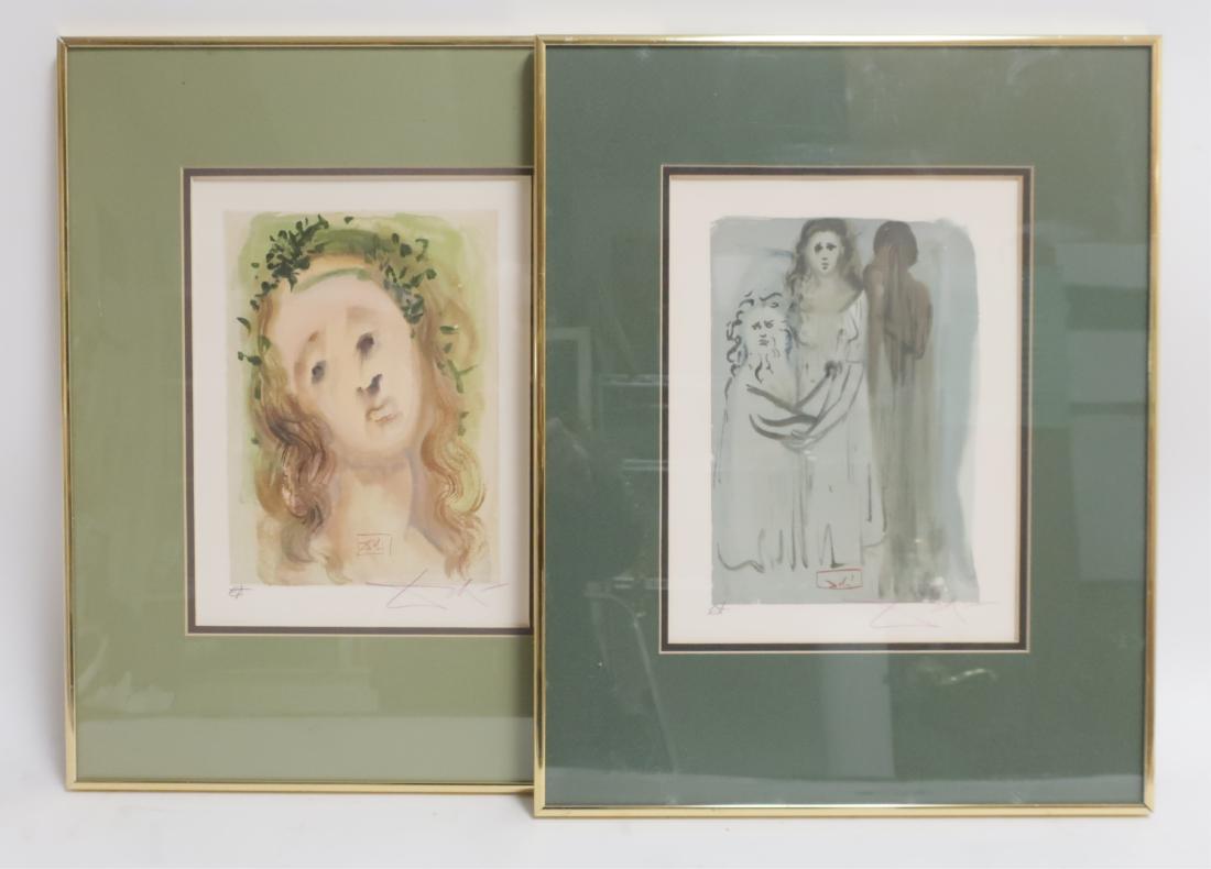Salvador Dali, The Devine Comedy, 2 artists proofs (1 of 3)