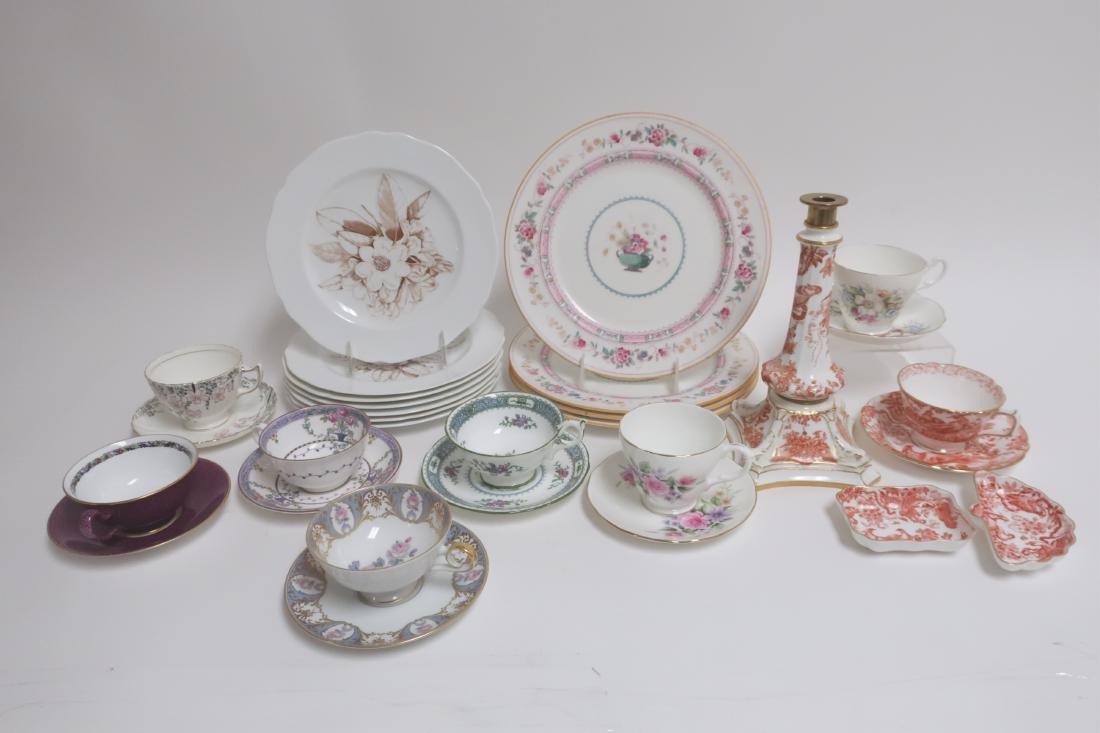 8 Mostly English Teacups and Saucers & Tableware (1 of 2)