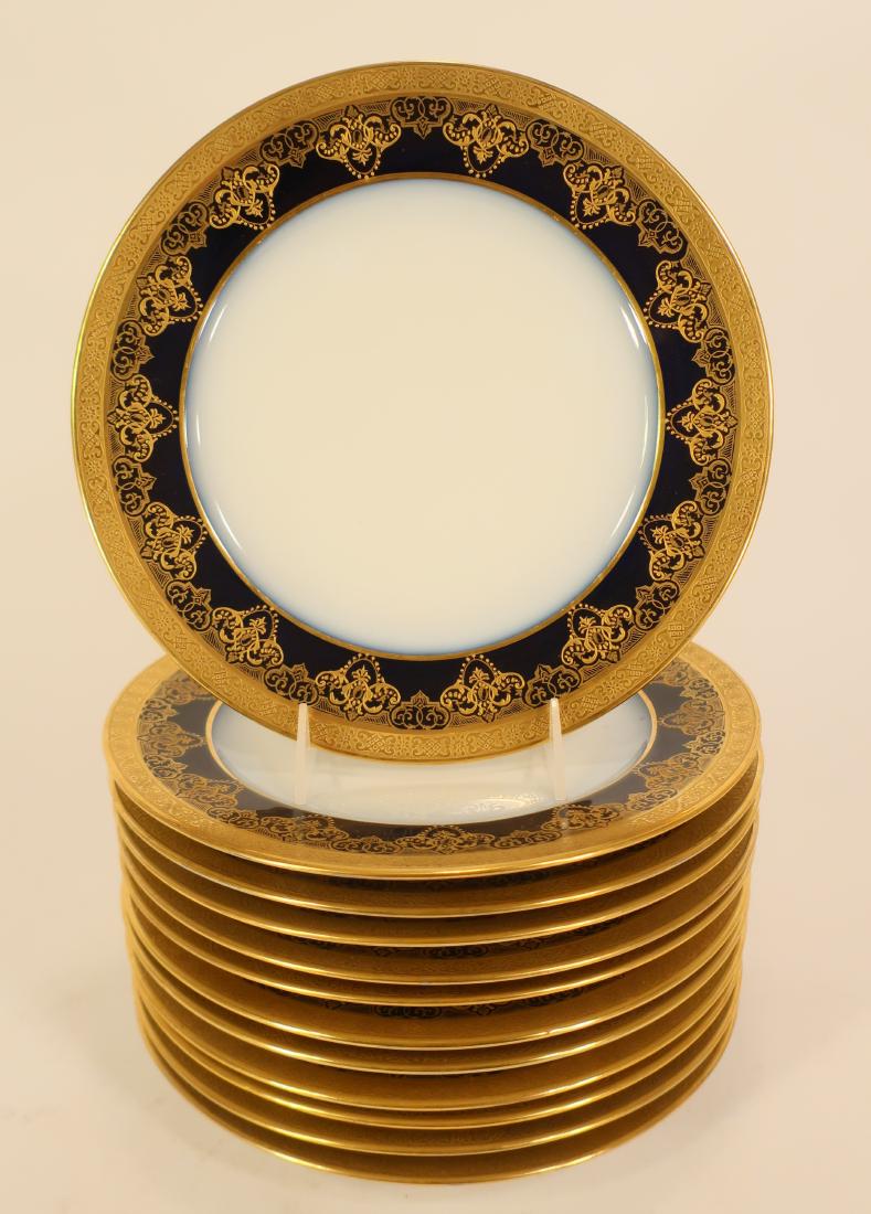 12 Dinner Plates, Guerin & Co., Limoges, France (1 of 4)