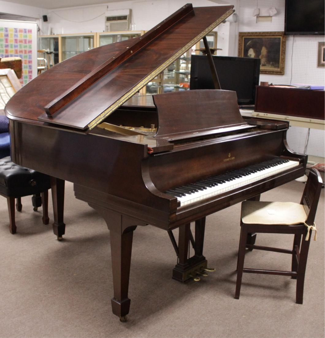 Steinway Model S Piano with stool, #305285 (1 of 8)