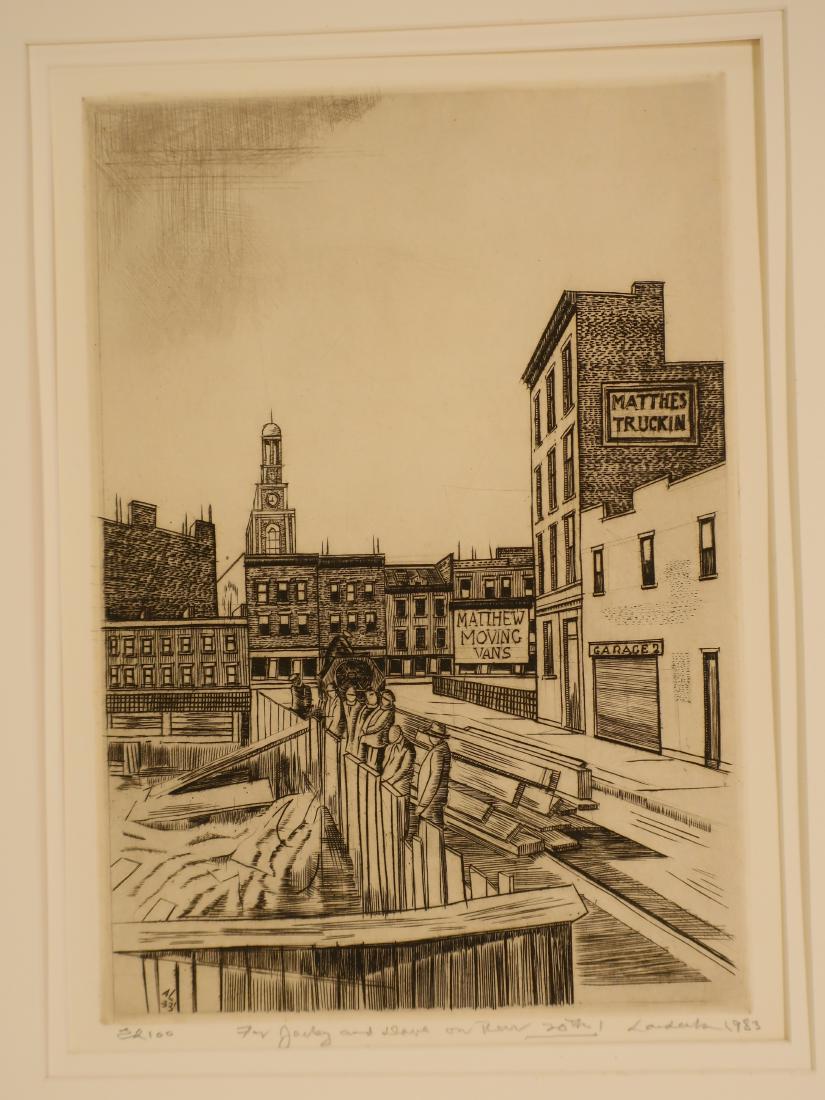 Armin Landeck, "Excavation Site Manhattan" 1933/83 (1 of 4)