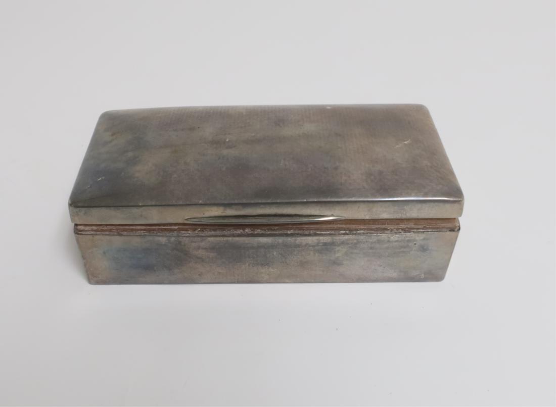 English Silver Cigarette Box (1 of 3)