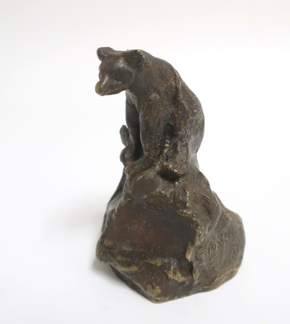 After Charles M. Russell, Bronze Seated Bear (1 of 2)