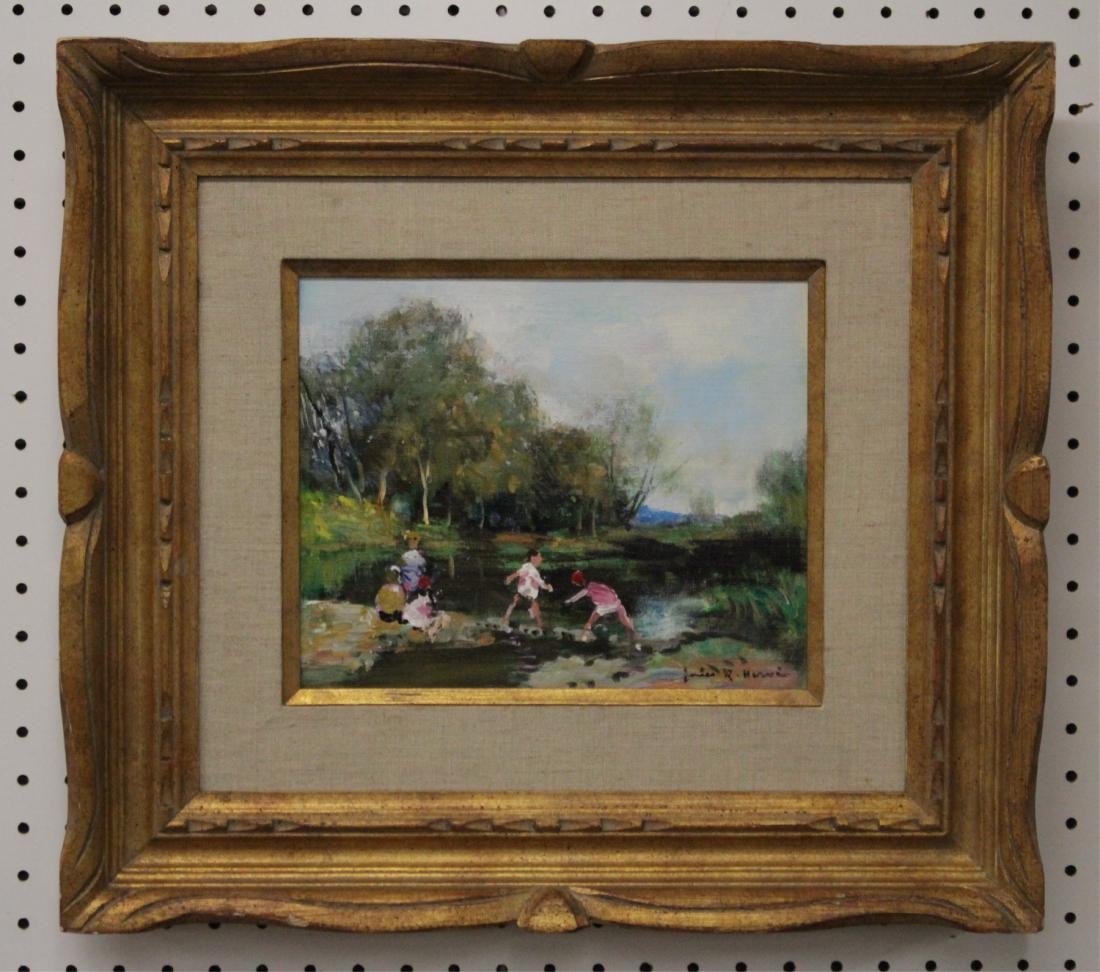 Jules René Hervé, Playing in the Stream, O/C (1 of 4)