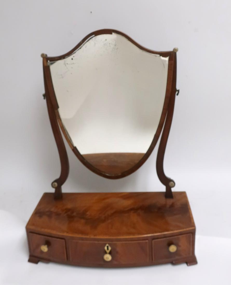 George III Shaving Mirror & Stand (1 of 2)
