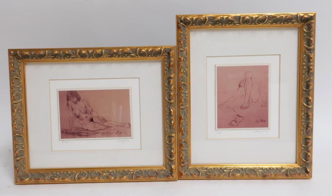 Pair Asian Prints by Bo Jia, Nudes (1 of 4)