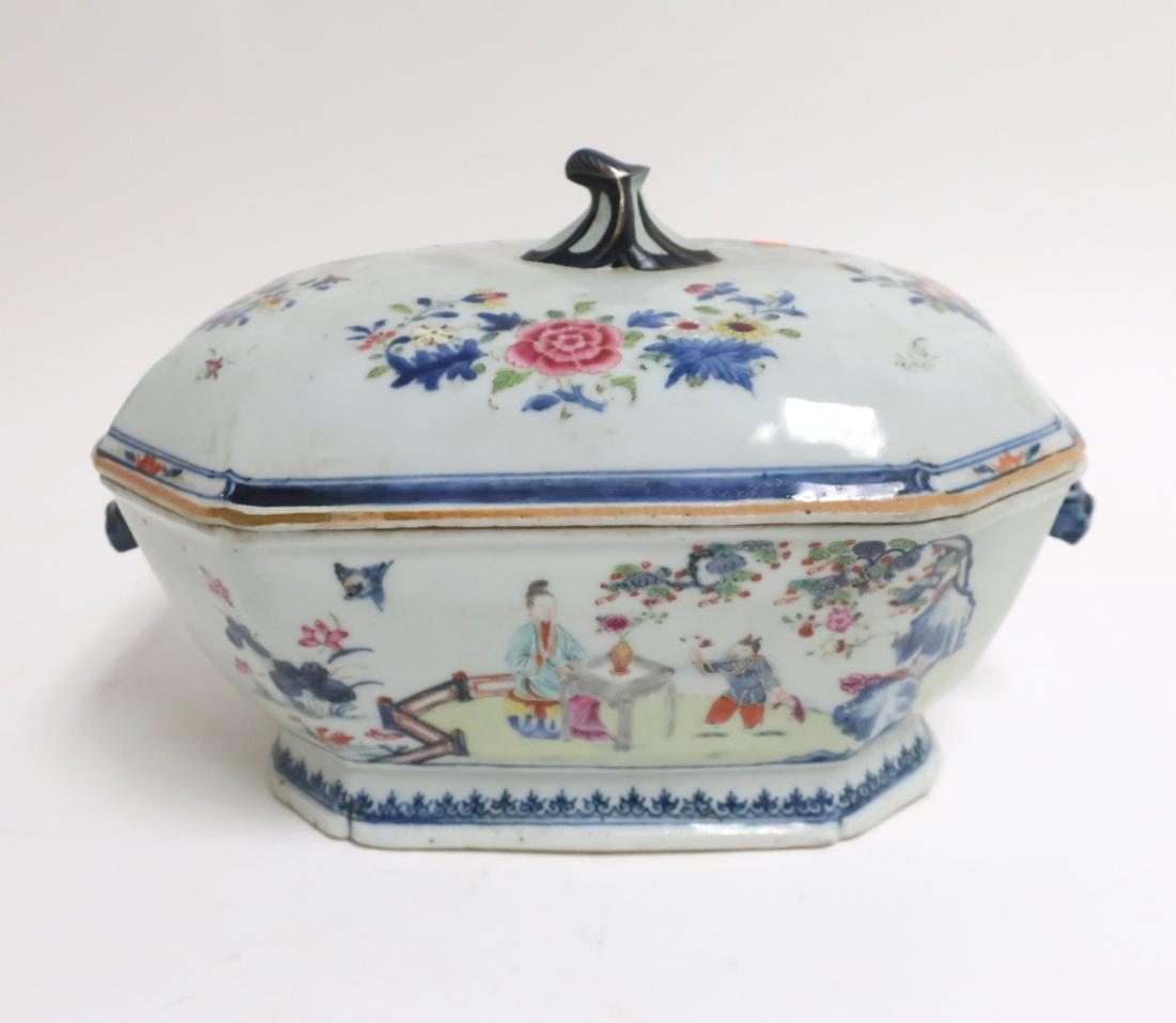 Chinese Export Porcelain Tureen & Cover (1 of 5)