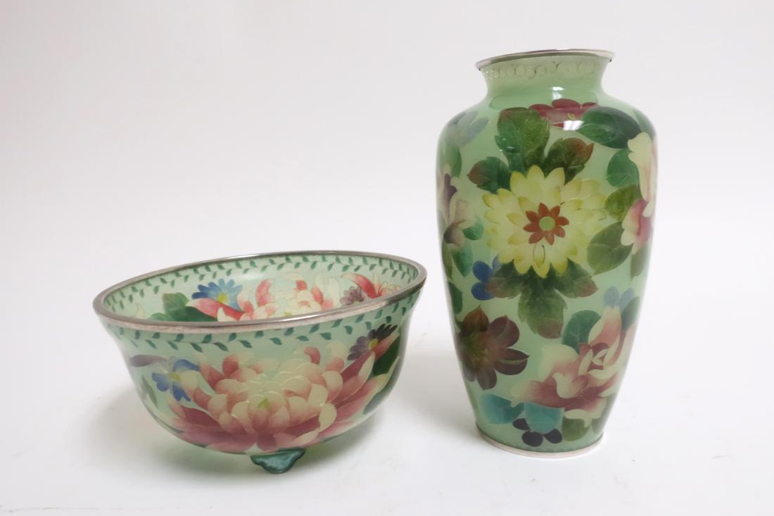 (2) Japanese Plique a Jour Pieces (1 of 4)