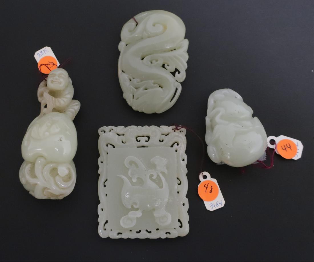 (4) Chinese Small Jade Carvings (1 of 2)