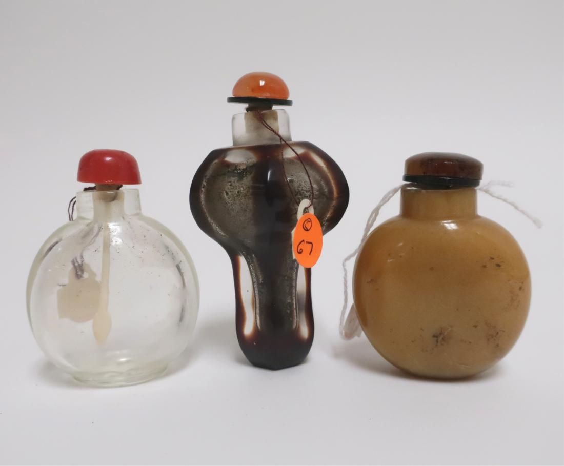(3) Chinese Hardstone Snuff Bottles (1 of 3)