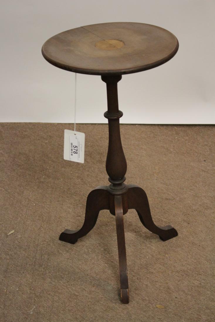 Small Mahogany Round Top Tripod Table (1 of 2)