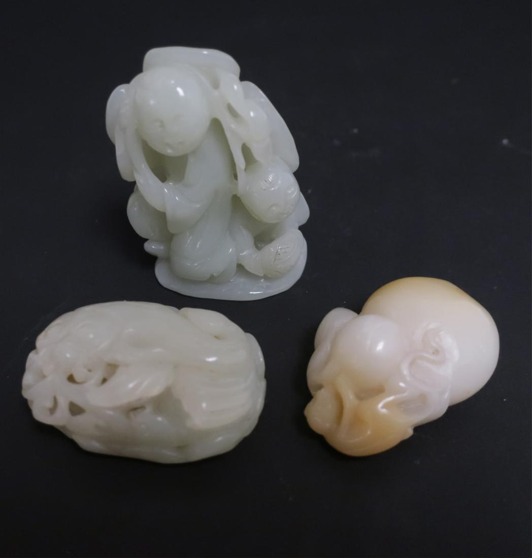 Three Small Chinese Jade Carvings (1 of 6)