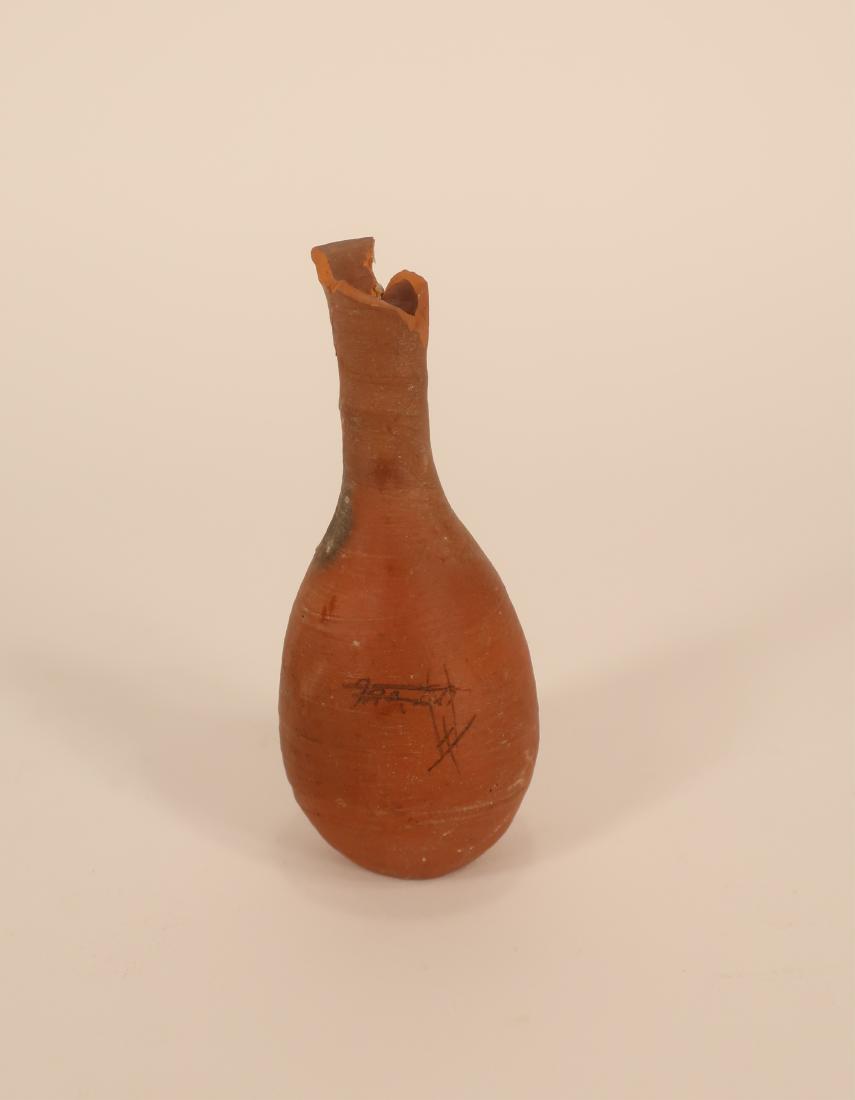 Roman Redware Vessel, c. 200 AD: Fragmentary. Dimensions: 4.5" height (JOMI624)(WK)