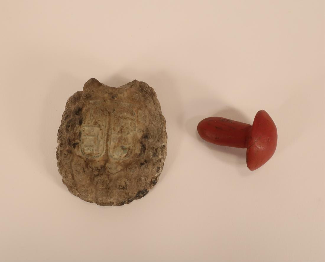 Dynasty 18 Pieces: Ear Plug and Fragment (1 of 7)