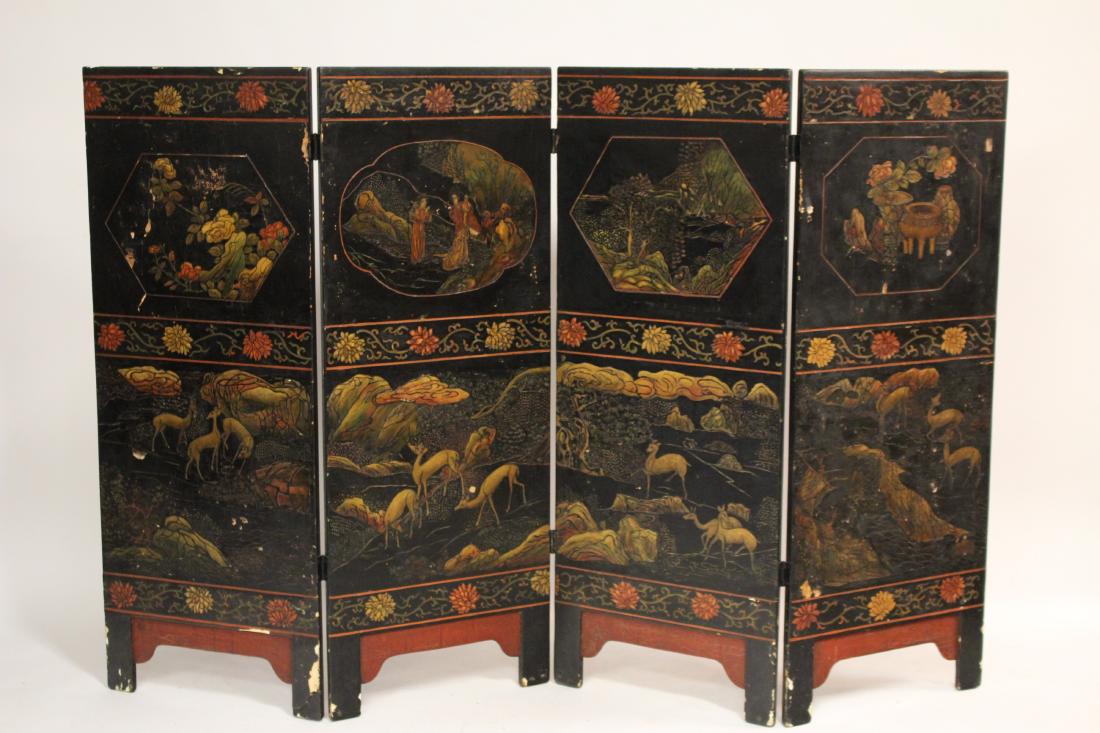Chinese Corormandel 4-Fold Screen (1 of 7)