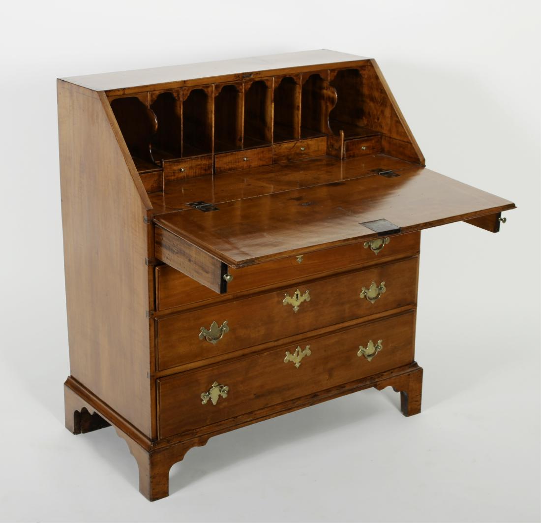 Federal Maple Slant Front Desk, Late 18th C. (1 of 5)