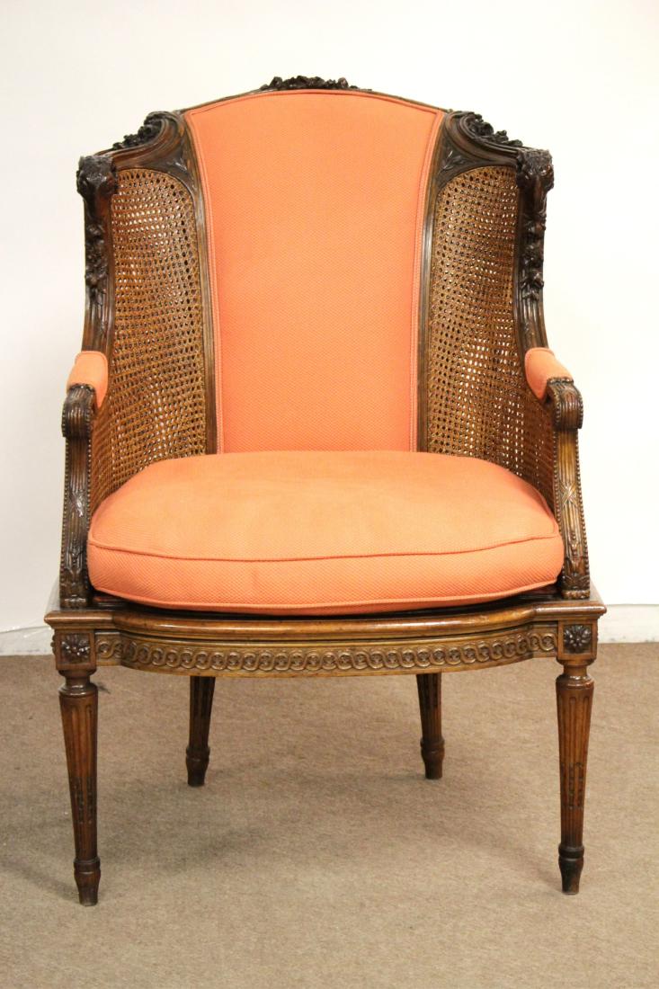 Louis XVI Style Ram's Head Bergere (1 of 10)