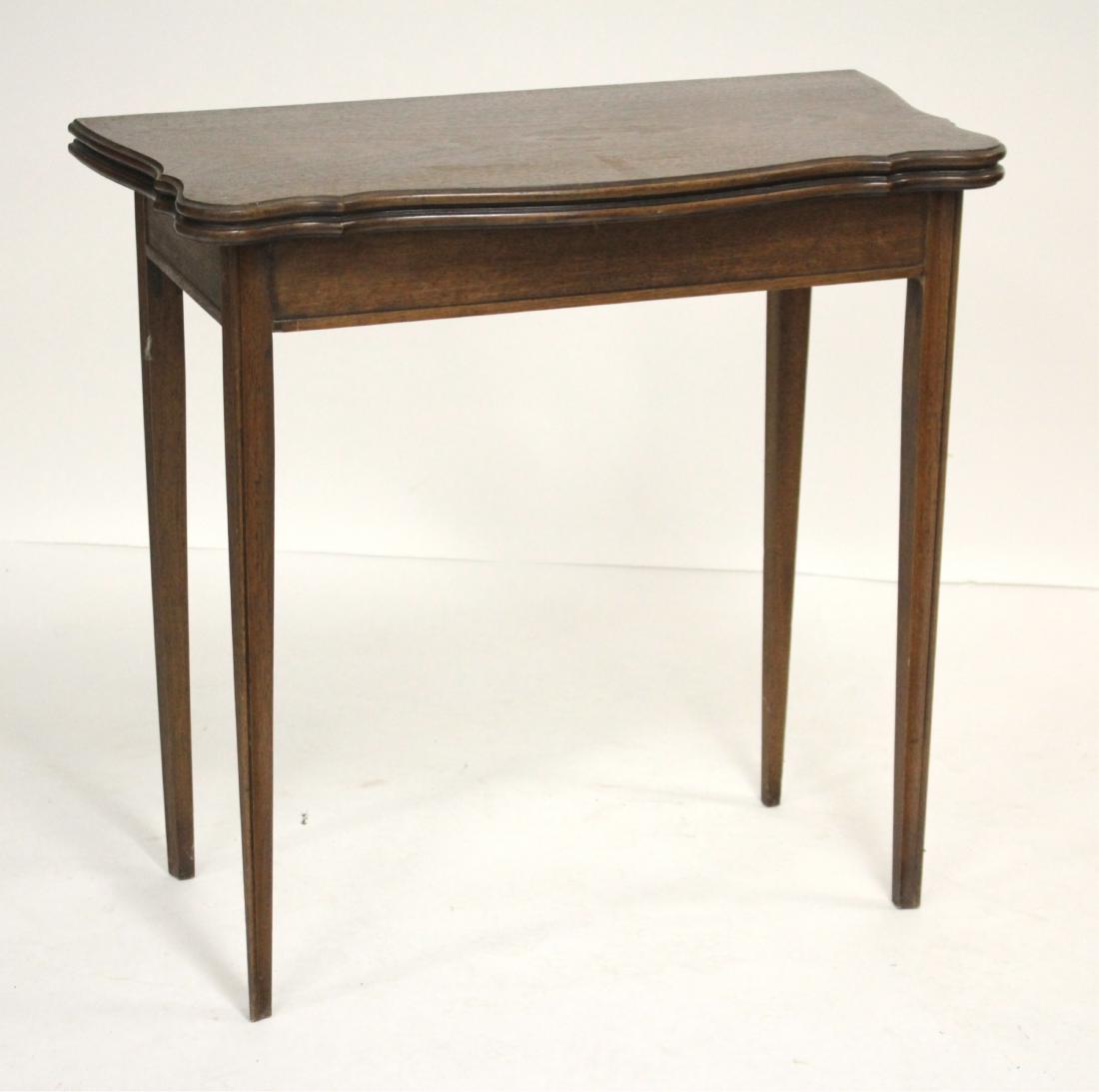 Mahogany Flip Top Table , Grand Rapids (1 of 4)